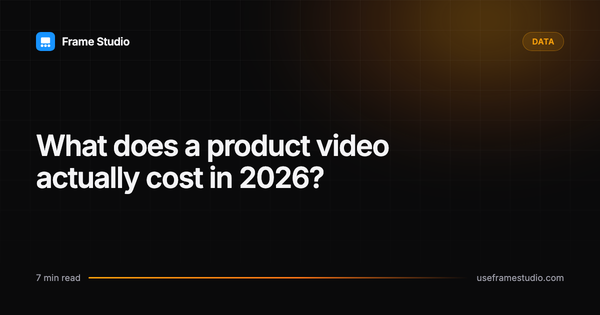 A cost comparison between agency motion graphics, freelance motion designers, and browser-based product video tools.